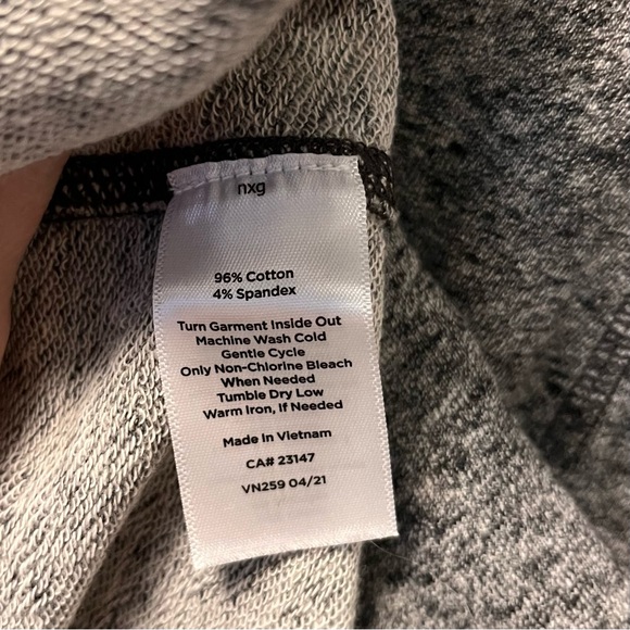 Talbots Asymmetrical zip terry dress Gray - MP with pockets! - Picture 7 of 12